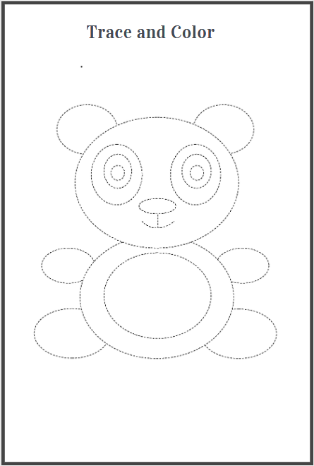 trace and color worksheets download